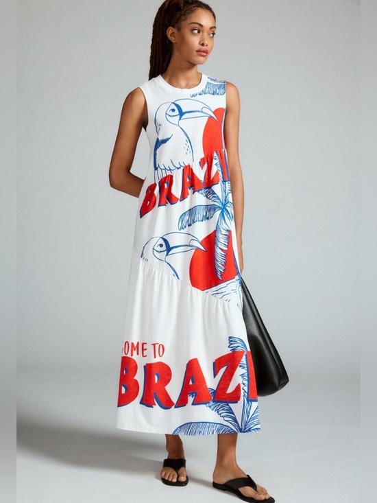 FARM Rio Dresses & Skirts - Farm Rio Sleeveless Graphic Dress XS